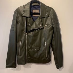 ZARA ARMY GREEN MOTO JACKET